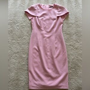 Excellent Condition Black Halo Pink Short Sleeve Midi Dress Size 6